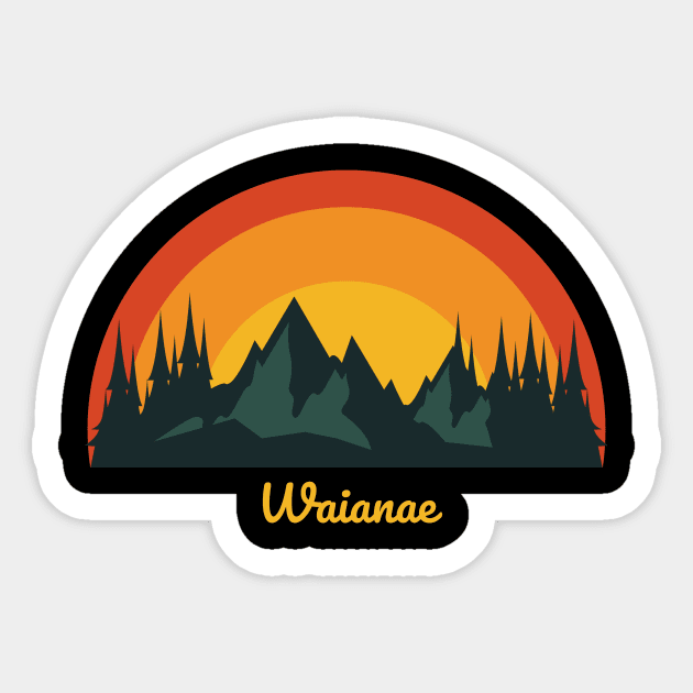 Waianae Hawaii Sticker by Teez'n'Toonz